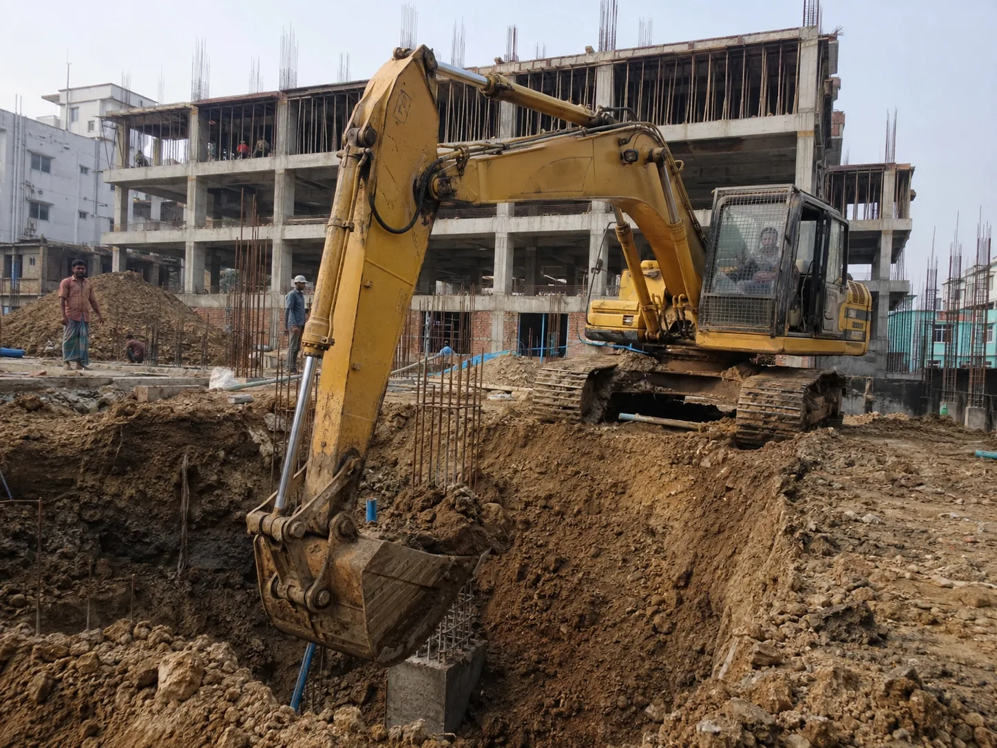 excavator support