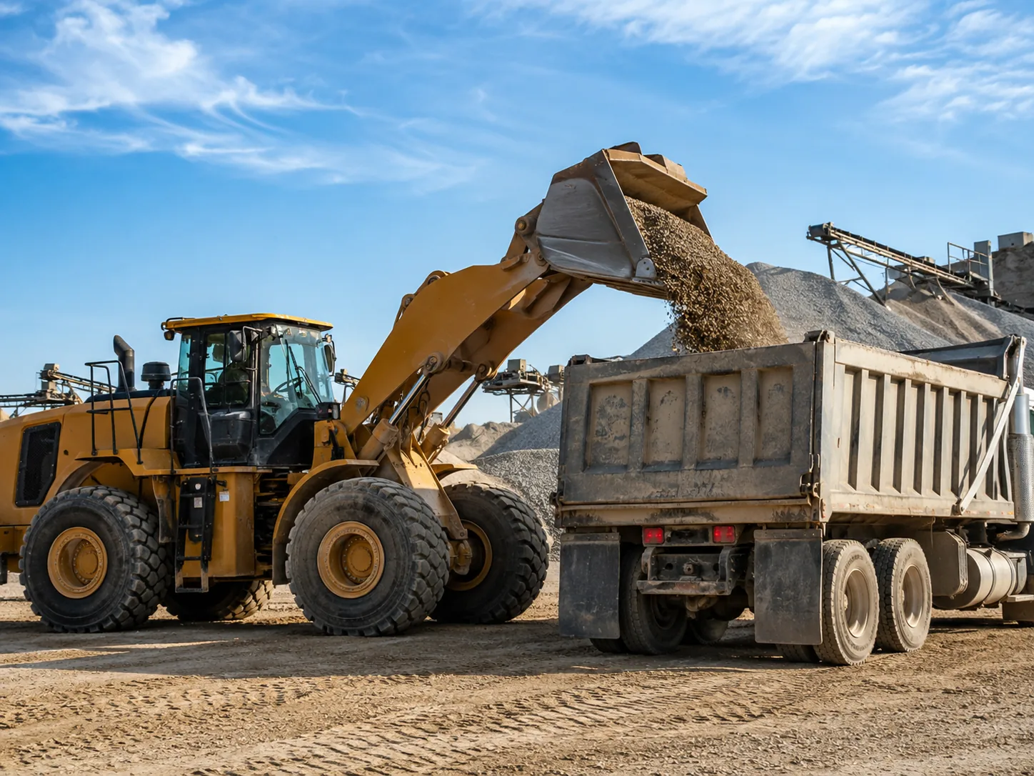 Construction machinery in action