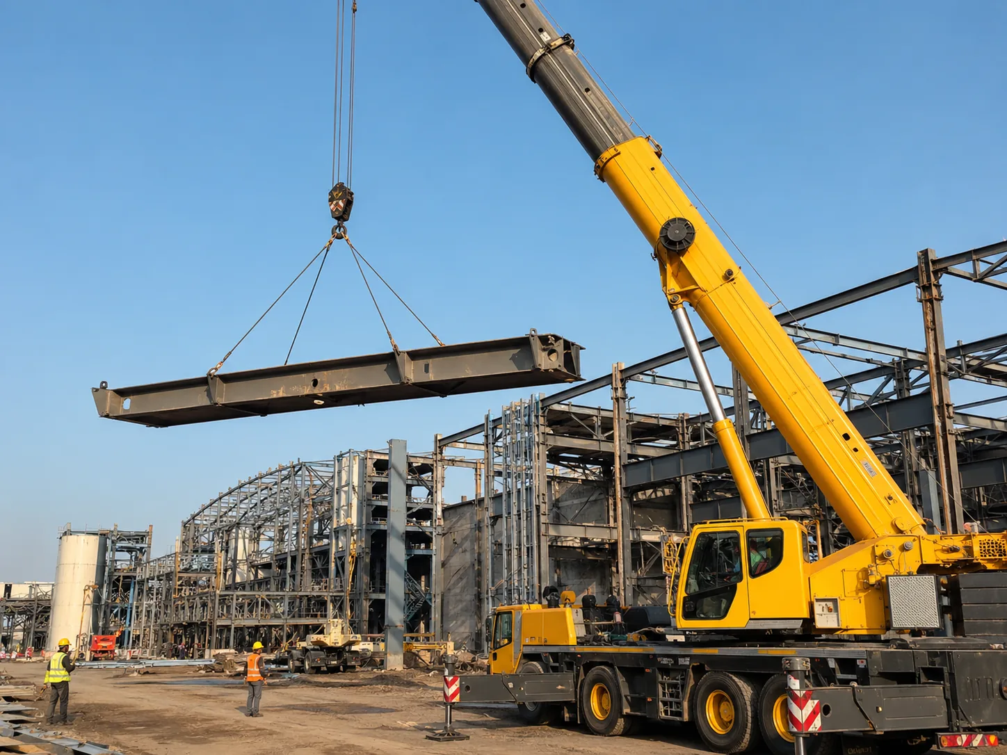 Steel beam lift visual