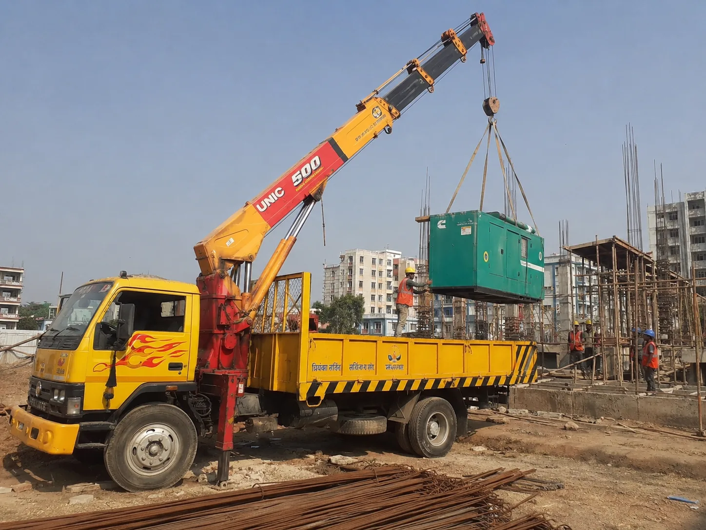 ৫ টন class boom truck crane