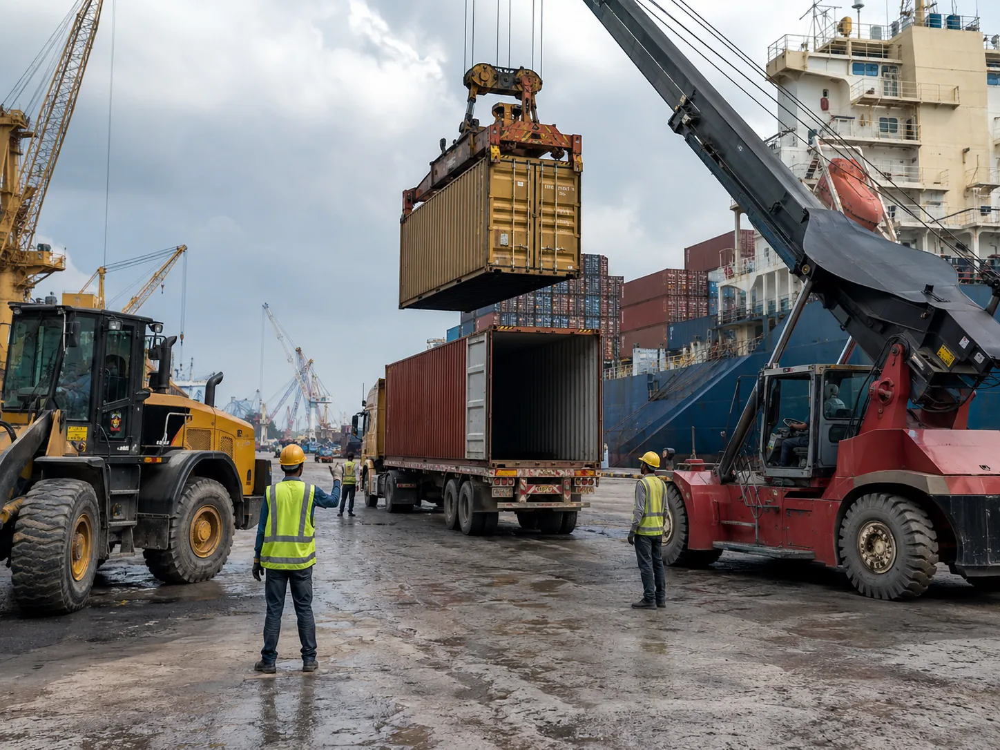 container handling at port