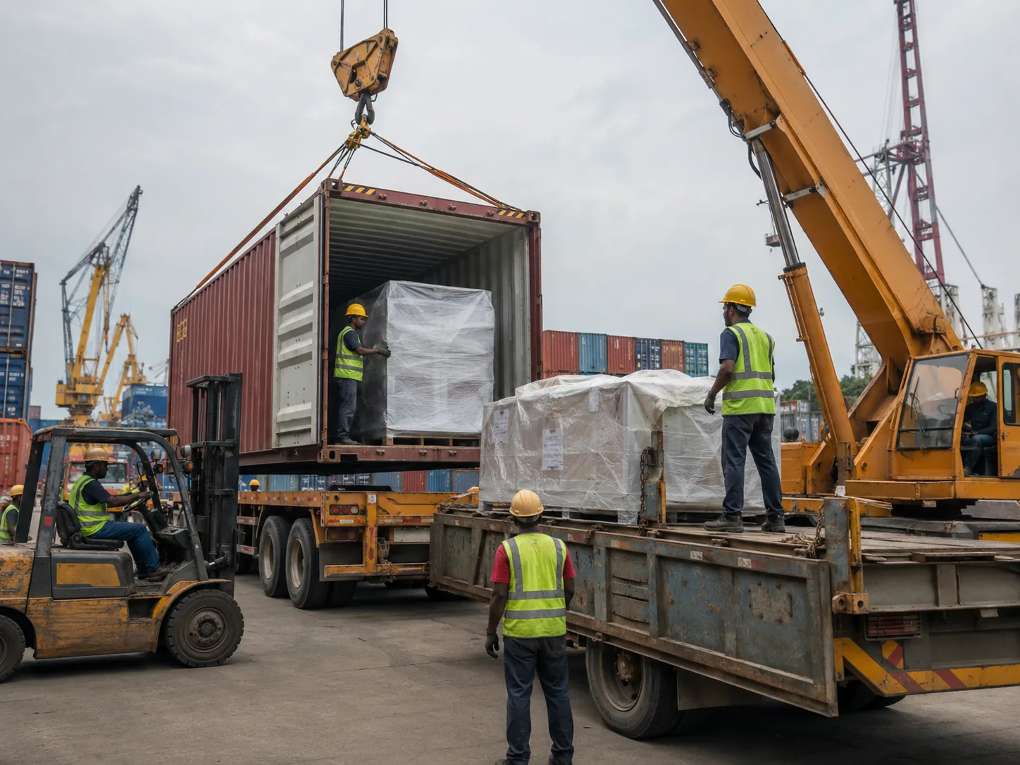 container unloading program