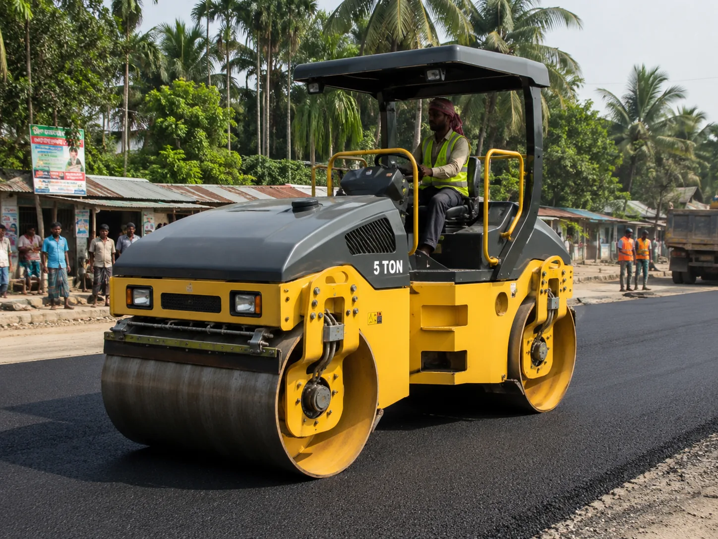 ৫ টন double drum roller